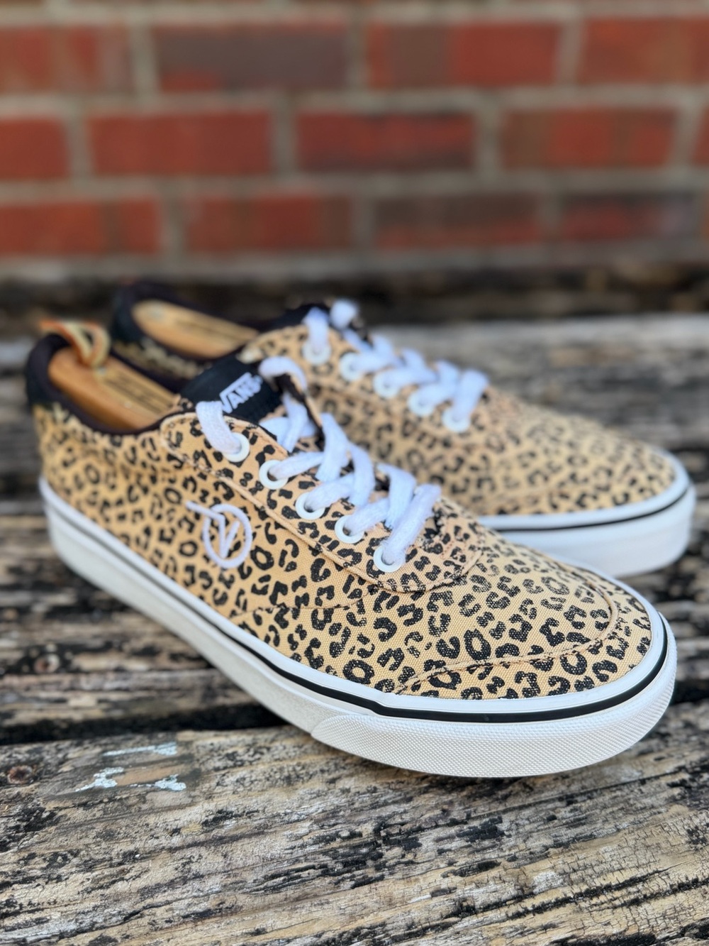 Vans Sport Vulc Women’s Sz 8.5 Lace Up VN0A5ELC36I Cheetah Print Skate Shoes X1 - Picture 8 of 14